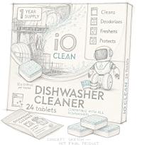 iO CLEAN Dishwasher Cleaner and Descaler Tablets product box