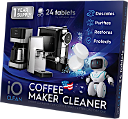 iO CLEAN Coffee Maker Cleaner outer box for PAP 21 paper recycling