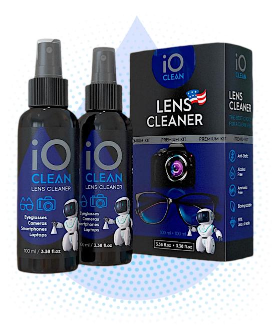 iO CLEAN Eyeglass Lens box