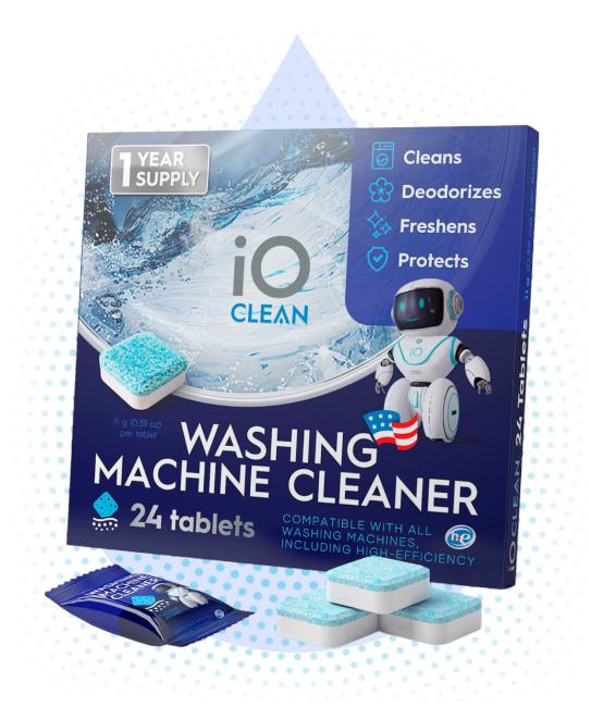 iO CLEAN Washing Machine Cleaner box